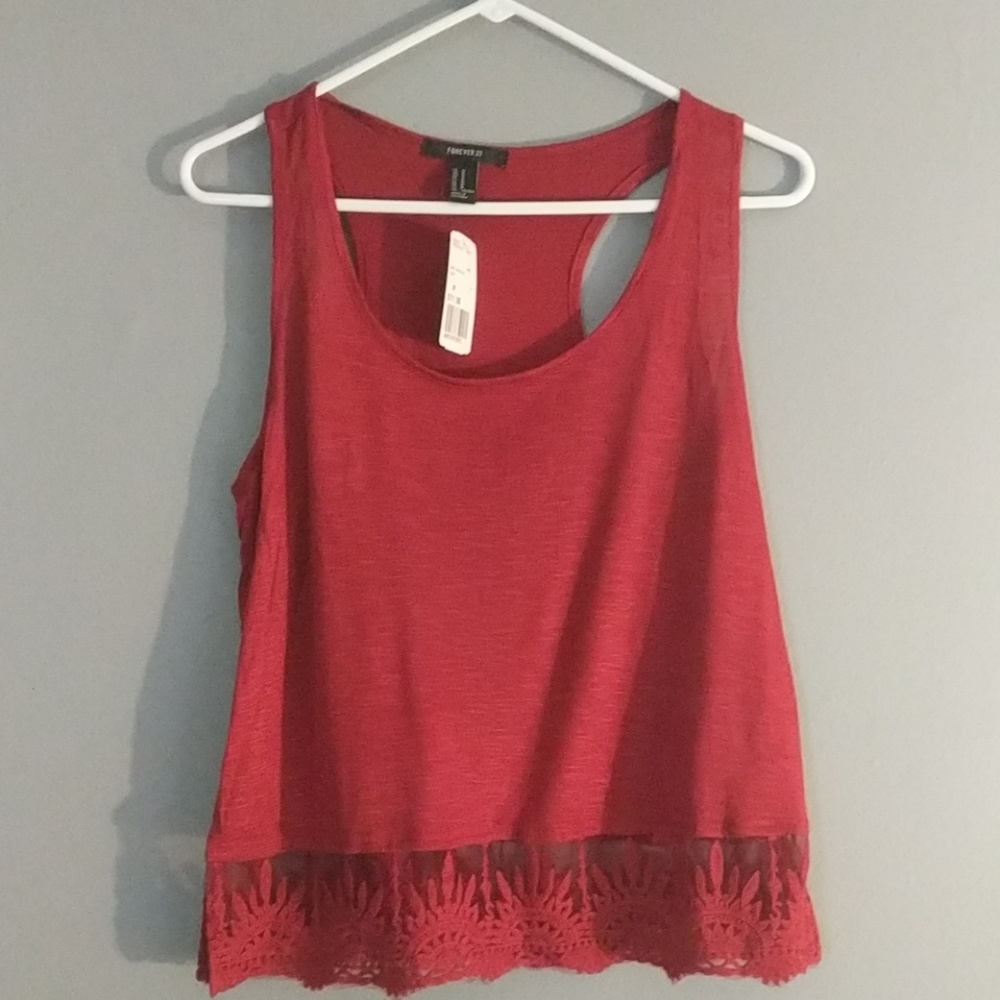 Burgundy festival tank